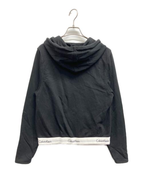 Calvin Klein（カルバンクライン）Calvin Klein (カルバンクライン) MODERN COTTON LOUNGEWEARジップパーカー ブラック サイズ:Mの古着・服飾アイテム