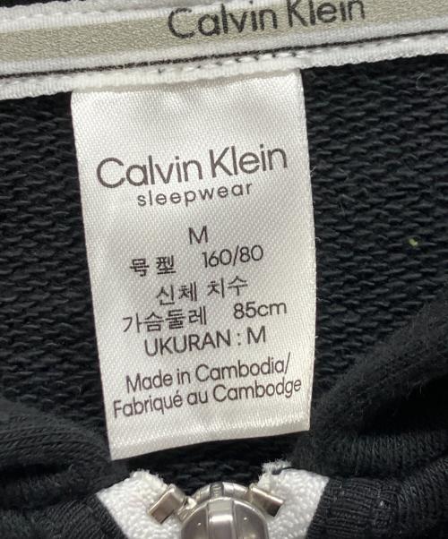 Calvin Klein（カルバンクライン）Calvin Klein (カルバンクライン) MODERN COTTON LOUNGEWEARジップパーカー ブラック サイズ:Mの古着・服飾アイテム