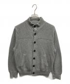 BROOKS BROTHERSブルックスブラザーズ）の古着「BROOKS BROTHERS ニットジャケット」｜グレー