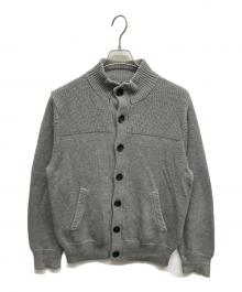 BROOKS BROTHERS（ブルックスブラザーズ）の古着「BROOKS BROTHERS ニットジャケット」｜グレー