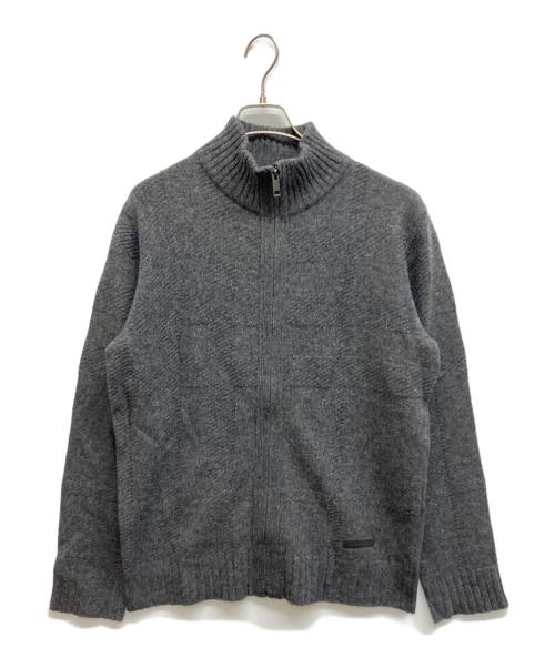 BURBERRY LONDON（バーバリーロンドン）BURBERRY LONDON (バーバリーロンドン) ニットジャケット グレー サイズ:Mの古着・服飾アイテム