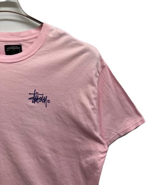 stussy（ステューシー）stussy (ステューシー) プリントTシャツ ピンク サイズ:Sの古着・服飾アイテム