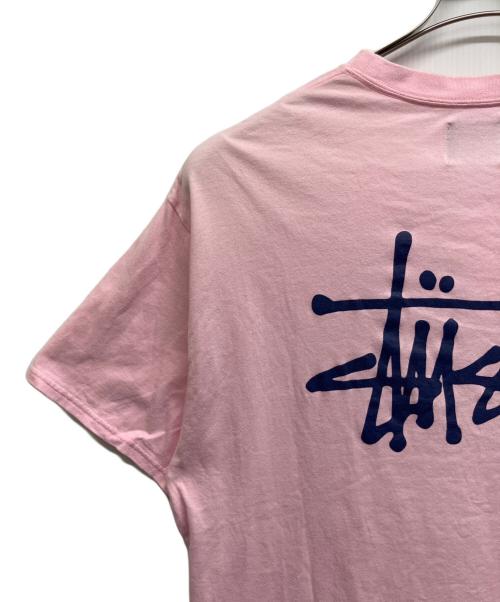 stussy（ステューシー）stussy (ステューシー) プリントTシャツ ピンク サイズ:Sの古着・服飾アイテム