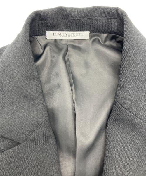 BEAUTY&YOUTH（ビューティーアンドユース）BEAUTY&YOUTH (ビューティーアンドユース) ポリエステルブレント ダブルジャケット ダークグレー サイズ:Sの古着・服飾アイテム