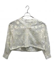 Spick and Span（スピック＆スパン）の古着「エンブロイダリーシャツブルゾン」｜ホワイト