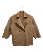 SLOBE IENAスローブ イエナ）の古着「souple wool ダブルフェイスミドルコート」｜ベージュ