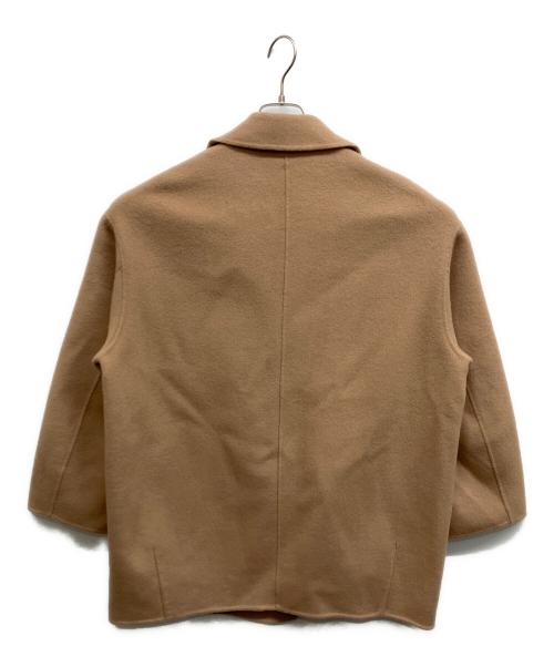 SLOBE IENA（スローブ イエナ）SLOBE IENA (スローブ イエナ) souple wool ダブルフェイスミドルコート ベージュ サイズ:Freeの古着・服飾アイテム