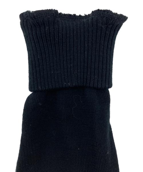 BURBERRY BLUE LABEL（バーバリー ブルー レーベル）BURBERRY BLUE LABEL (バーバリー ブルー レーベル) ニットジップパーカー ブラック サイズ:38の古着・服飾アイテム