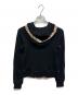 BURBERRY BLUE LABEL (バーバリー ブルー レーベル) ニットジップパーカー ブラック サイズ:38：4000円