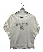 BURBERRY BLUE LABELバーバリー ブルー レーベル）の古着「ロゴプリントTシャツ」｜ホワイト