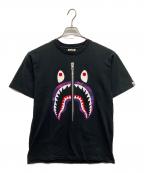 A BATHING APEア ベイシング エイプ）の古着「シャークプリントTシャツ」｜ブラック
