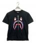 A BATHING APE（ア ベイシング エイプ）の古着「シャークプリントTシャツ」｜ブラック