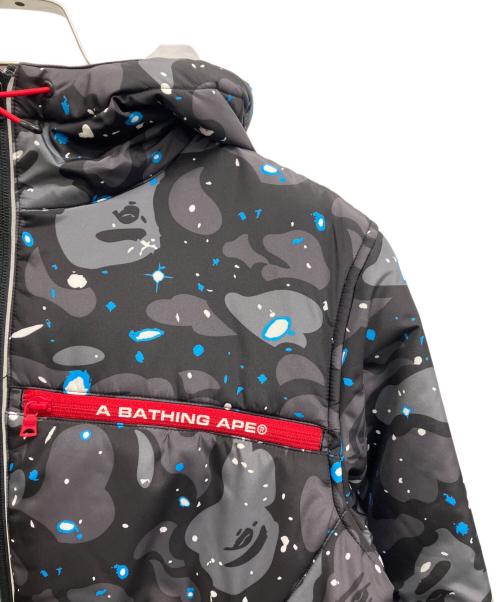 A BATHING APE（ア ベイシング エイプ）A BATHING APE (ア ベイシング エイプ) SPACE CAMO HOODIE JACKET ブラック サイズ:Mの古着・服飾アイテム