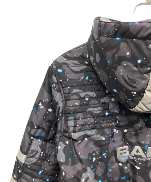 A BATHING APE（ア ベイシング エイプ）A BATHING APE (ア ベイシング エイプ) SPACE CAMO HOODIE JACKET ブラック サイズ:Mの古着・服飾アイテム