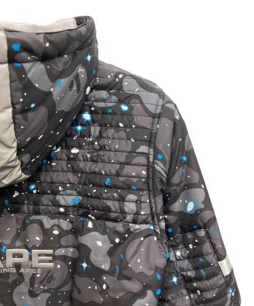 A BATHING APE（ア ベイシング エイプ）A BATHING APE (ア ベイシング エイプ) SPACE CAMO HOODIE JACKET ブラック サイズ:Mの古着・服飾アイテム