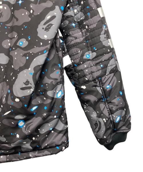 A BATHING APE（ア ベイシング エイプ）A BATHING APE (ア ベイシング エイプ) SPACE CAMO HOODIE JACKET ブラック サイズ:Mの古着・服飾アイテム