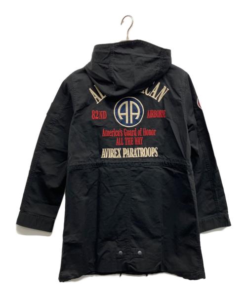 AVIREX（アヴィレックス）AVIREX (アヴィレックス) モッズコート ブラック サイズ:Mの古着・服飾アイテム