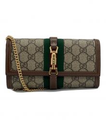 GUCCI（グッチ）の古着「ジャッキー1961 チェーンウォレット」｜ベージュ