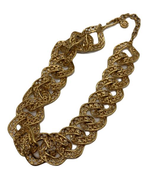 GIVENCHY（ジバンシィ）GIVENCHY (ジバンシィ) デザインチェーンネックレス ゴールドの古着・服飾アイテム