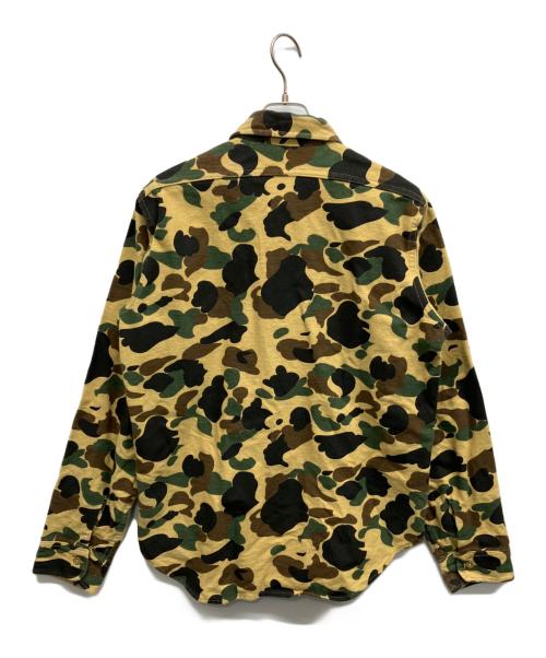 WOOLRICH（ウールリッチ）WOOLRICH (ウールリッチ) ダックハンターカモ シャモアクロス フラップポケット L/S シャツ ベージュ サイズ:Mの古着・服飾アイテム