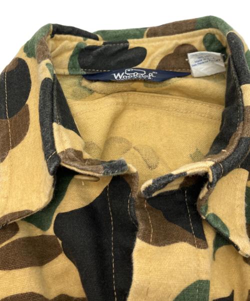 WOOLRICH（ウールリッチ）WOOLRICH (ウールリッチ) ダックハンターカモ シャモアクロス フラップポケット L/S シャツ ベージュ サイズ:Mの古着・服飾アイテム