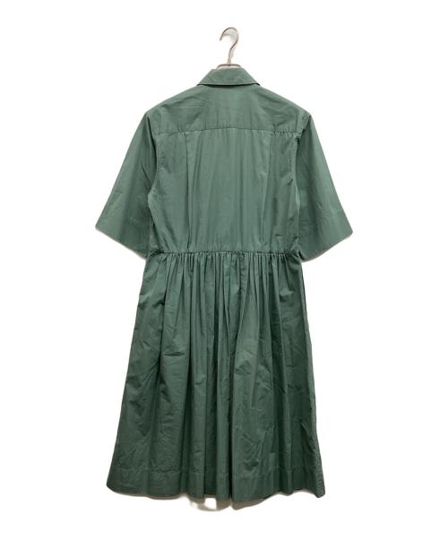 MARGARET HOWELL（マーガレットハウエル）MARGARET HOWELL (マーガレットハウエル) PLAIN WEAVE COTTON ONE-PEICE グリーン サイズ:2の古着・服飾アイテム