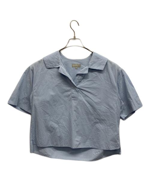 MARGARET HOWELL（マーガレットハウエル）MARGARET HOWELL (マーガレットハウエル) MARGARET HOWELL COTTON LINEN SHIRT ブルー サイズ:2の古着・服飾アイテム