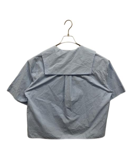 MARGARET HOWELL（マーガレットハウエル）MARGARET HOWELL (マーガレットハウエル) MARGARET HOWELL COTTON LINEN SHIRT ブルー サイズ:2の古着・服飾アイテム