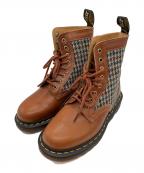 Dr.Martensドクターマーチン）の古着「MIE 1460 PASCAL HARRIS TWEED 8 ホール ブーツ」｜ブラウン