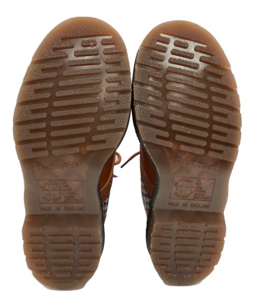 Dr.Martens（ドクターマーチン）Dr.Martens (ドクターマーチン) MIE 1460 PASCAL HARRIS TWEED 8 ホール ブーツ ブラウン サイズ:UK5の古着・服飾アイテム