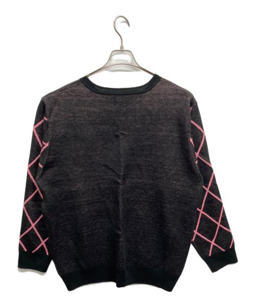 jouetie（ジュエティ）jouetie (ジュエティ) ジョジョの奇妙な冒険 (ジョジョノ奇妙ナ冒険) 【ジョジョの奇妙な冒険 ストーンオーシャン】ルーズジャガードニット ブラック サイズ:Mの古着・服飾アイテム