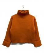 MAISON EUREKAメゾンエウレカ）の古着「COMPRESSED VOLUME SWEATER」｜オレンジ
