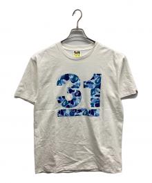 A BATHING APE（ア ベイシング エイプ）の古着「31st Anniversary Ape Head Tee」｜ホワイト