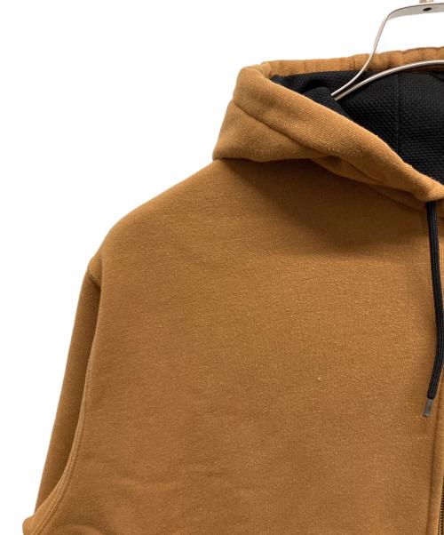 CarHartt（カーハート）CarHartt (カーハート) 裏サーマルジップパーカー ブラウン サイズ:XLの古着・服飾アイテム