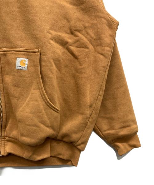 CarHartt（カーハート）CarHartt (カーハート) 裏サーマルジップパーカー ブラウン サイズ:XLの古着・服飾アイテム