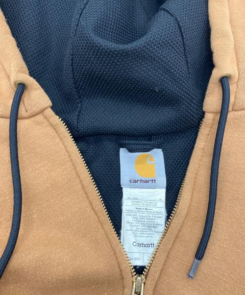 CarHartt（カーハート）CarHartt (カーハート) 裏サーマルジップパーカー ブラウン サイズ:XLの古着・服飾アイテム