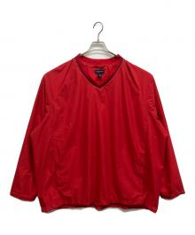 LAND'S END（ランズエンド）の古着「2WAYナイロンプルオーバー」｜レッド