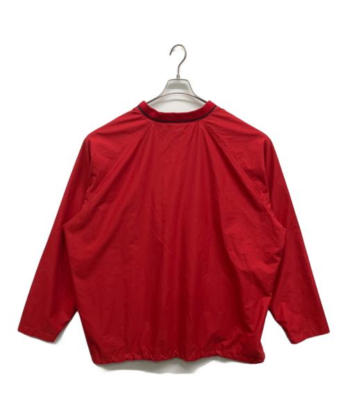 LAND'S END（ランズエンド）LAND'S END (ランズエンド) 2WAYナイロンプルオーバー レッド サイズ:3XLの古着・服飾アイテム