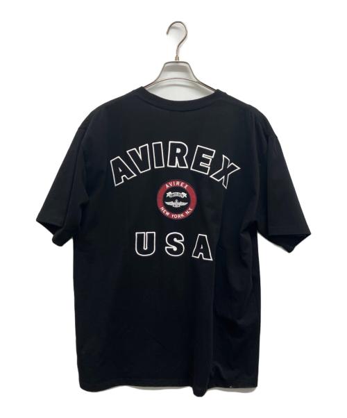 AVIREX（アヴィレックス）AVIREX (アヴィレックス) 2.0 VARSITY LOGO T-SHIRT ブラック サイズ:2XLの古着・服飾アイテム
