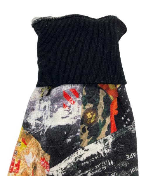 A BATHING APE（ア ベイシング エイプ）A BATHING APE (ア ベイシング エイプ) BAPE FLYER PATTERN SHARK FULL ZIP HOODIE ブラック サイズ:XLの古着・服飾アイテム