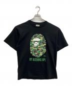 A BATHING APEア ベイシング エイプ）の古着「ABC CAMO TEE」｜ブラック
