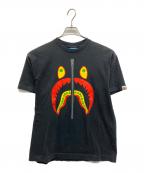 A BATHING APEア ベイシング エイプ）の古着「シャークプリントTシャツ」｜ブラック