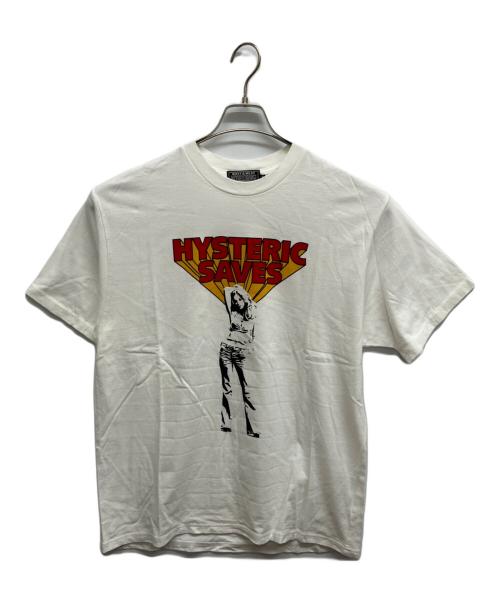 Hysteric Glamour（ヒステリックグラマー）Hysteric Glamour (ヒステリックグラマー) HYSTERIC SAVES Tシャツ ホワイト サイズ:XLの古着・服飾アイテム