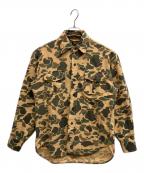 Eddie Bauerエディーバウアー）の古着「カモフラシャモアクロスシャツ」｜ブラウン