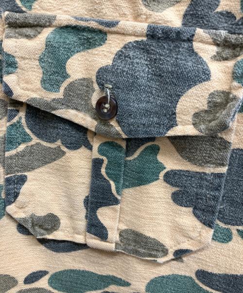 Eddie Bauer（エディーバウアー）Eddie Bauer (エディーバウアー) カモフラシャモアクロスシャツ ブラウン サイズ:下記参照の古着・服飾アイテム