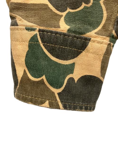 Eddie Bauer（エディーバウアー）Eddie Bauer (エディーバウアー) カモフラシャモアクロスシャツ ブラウン サイズ:下記参照の古着・服飾アイテム