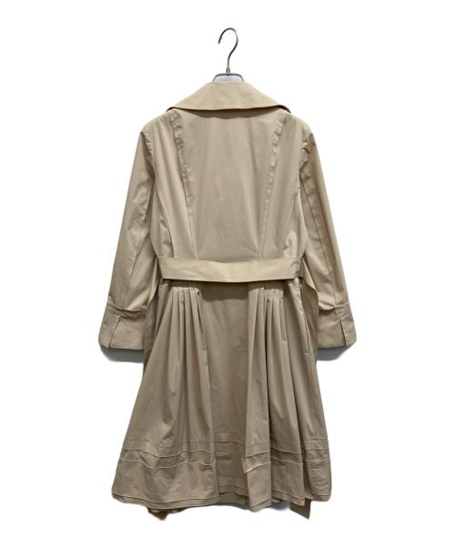 FOXEY NEWYORK（フォクシーニューヨーク）FOXEY NEWYORK (フォクシーニューヨーク) ダブルブレスト ワンピースコート ベージュ サイズ:42の古着・服飾アイテム