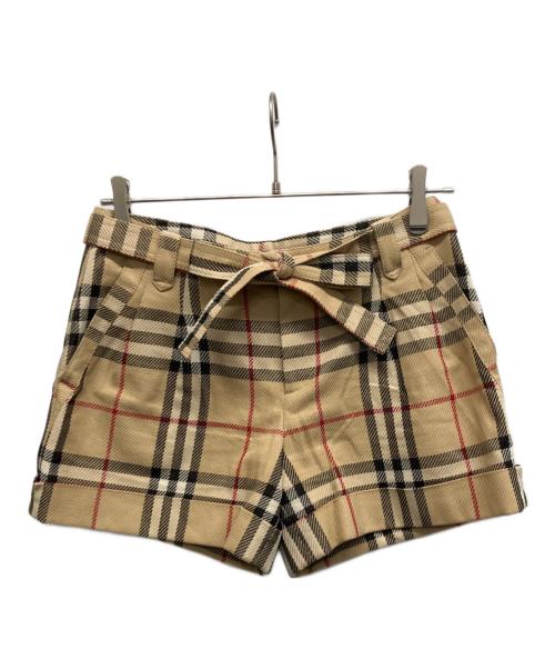 BURBERRY BLUE LABEL（バーバリー ブルー レーベル）BURBERRY BLUE LABEL (バーバリー ブルー レーベル) ノヴァチェックハーフパンツ ベージュ サイズ:38の古着・服飾アイテム