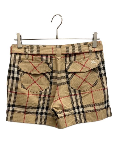 BURBERRY BLUE LABEL（バーバリー ブルー レーベル）BURBERRY BLUE LABEL (バーバリー ブルー レーベル) ノヴァチェックハーフパンツ ベージュ サイズ:38の古着・服飾アイテム