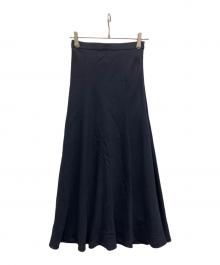 Noble（ノーブル）の古着「ヘムフレアマキシスカート」｜ネイビー